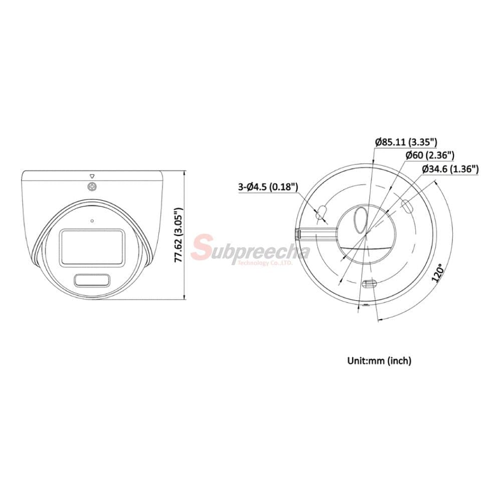 DS2CE70DF0TLMFSDimensionsimage1 ทรัพย์ปรีชา เทคโนโลยี