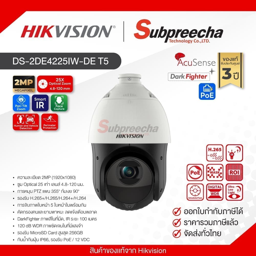 DS2DE4225IWDET535 ทรัพย์ปรีชา เทคโนโลยี