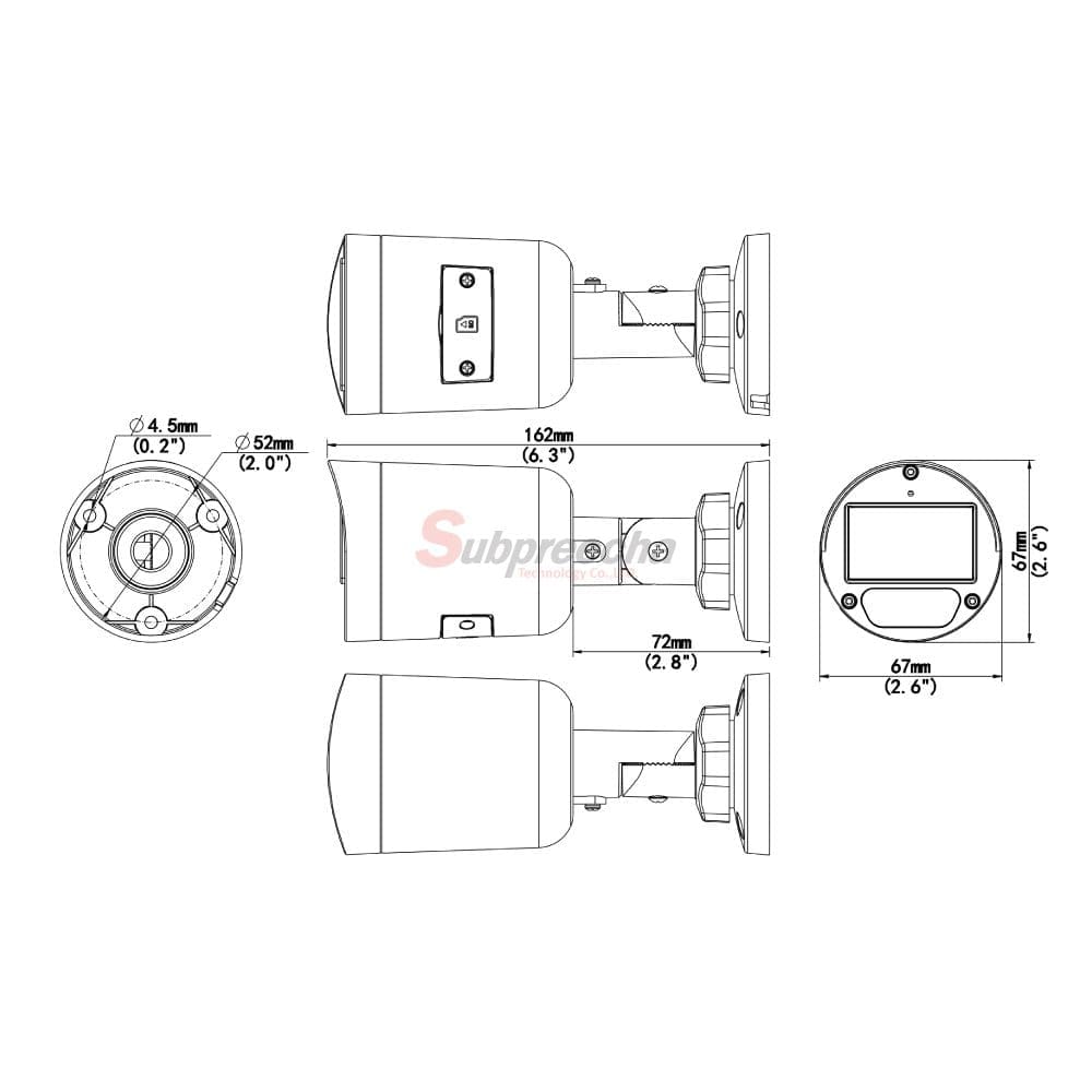 IPC2122LBAF28KDLDimensions1 ทรัพย์ปรีชา เทคโนโลยี