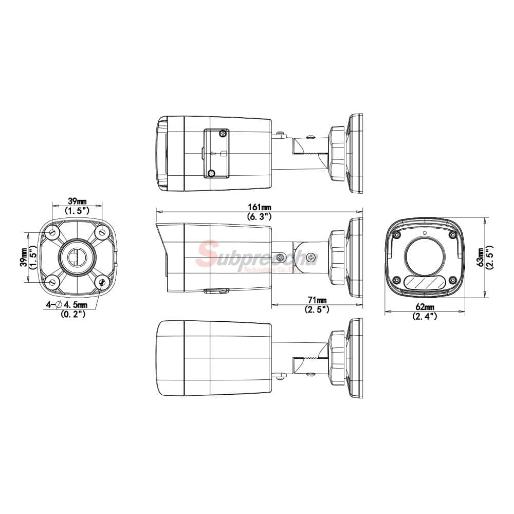 IPC2122LBASF28KADimensions1 ทรัพย์ปรีชา เทคโนโลยี