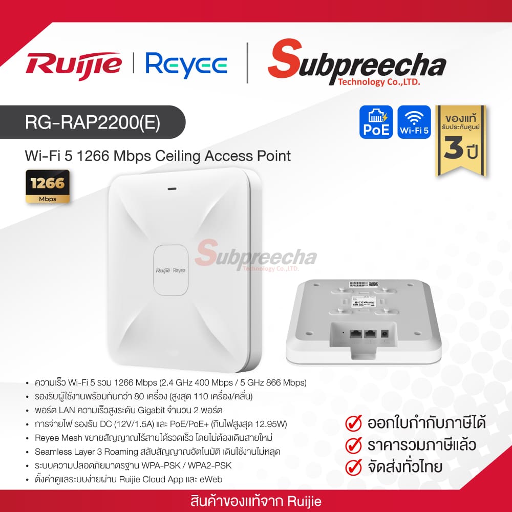 RGRAP2200E30 ทรัพย์ปรีชา เทคโนโลยี