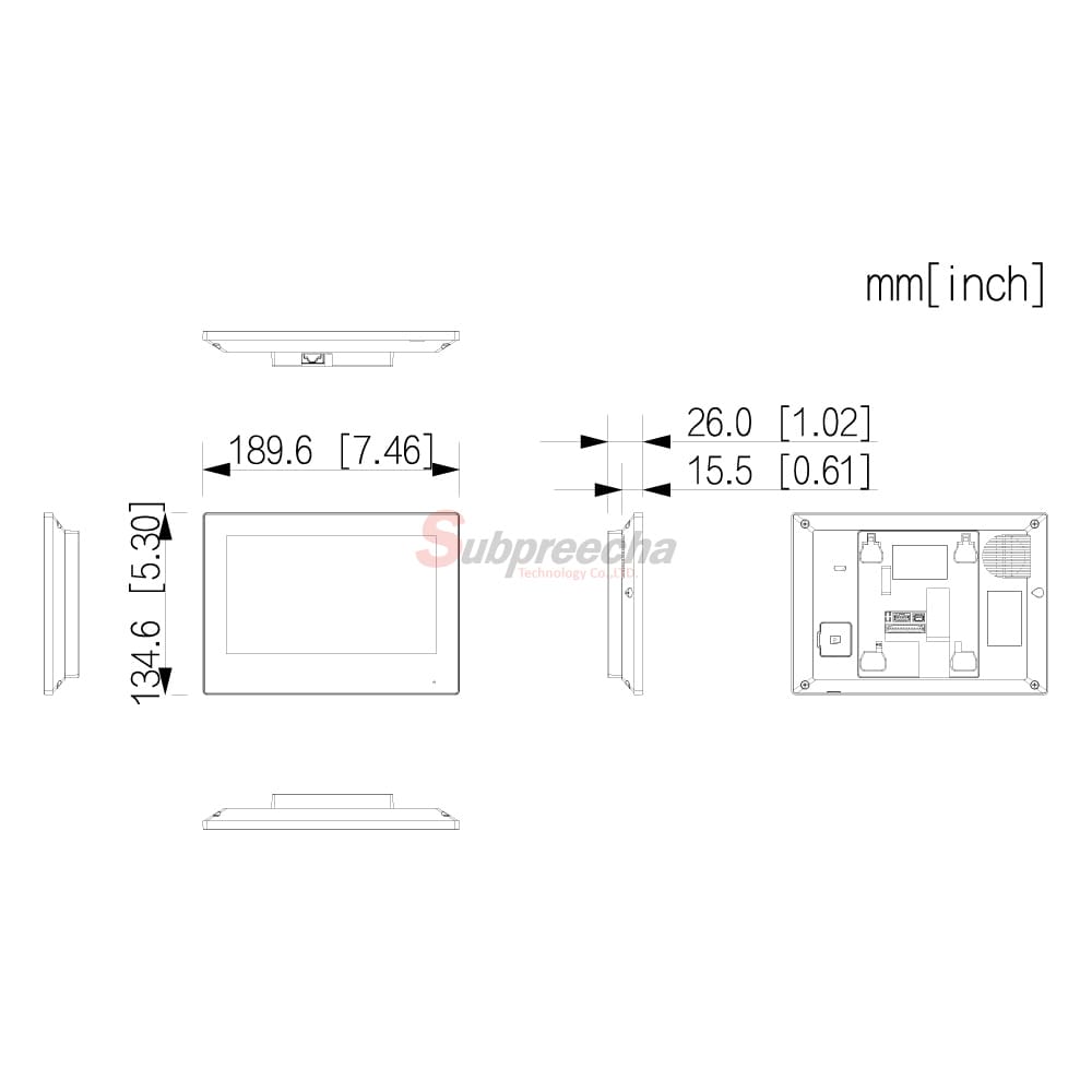 VTH2622GBWVTH2622GWWDIMENSIONS ทรัพย์ปรีชา เทคโนโลยี