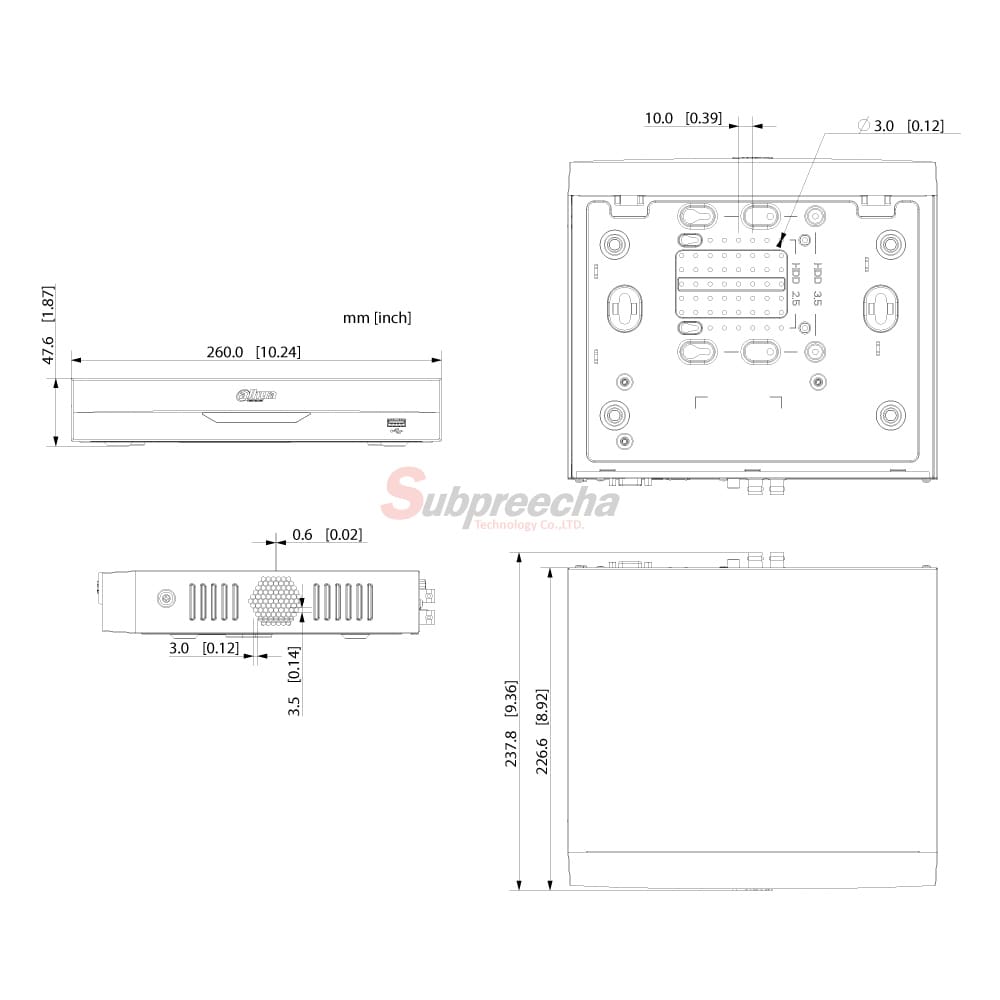 XVR5104HSI3TDIMENSIONS ทรัพย์ปรีชา เทคโนโลยี