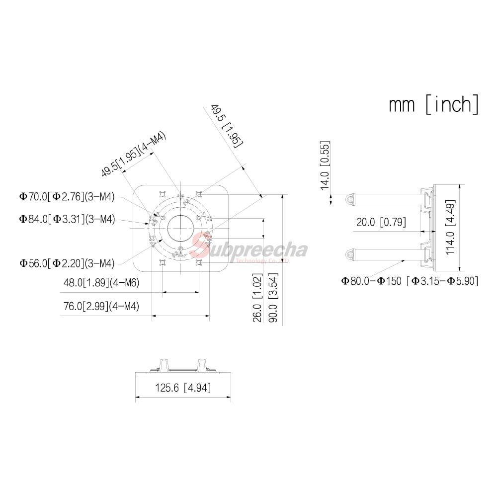 PFA152EDIMENSIONS ทรัพย์ปรีชา เทคโนโลยี