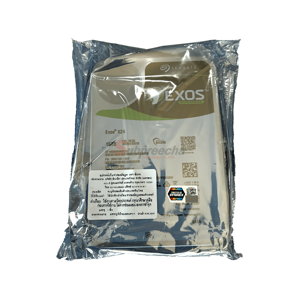 ST16000NM002H 16TB 453251211 ทรัพย์ปรีชา เทคโนโลยี