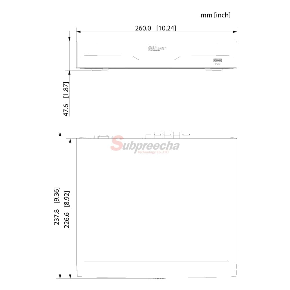 XVR4108HSITDIMENSIONS ทรัพย์ปรีชา เทคโนโลยี