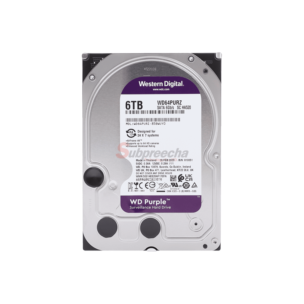 HDD 6 TB WD12 ทรัพย์ปรีชา เทคโนโลยี