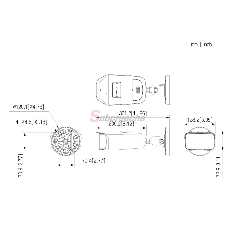 IPCPFW5849A180E2ASTEDIMENSIONS ทรัพย์ปรีชา เทคโนโลยี