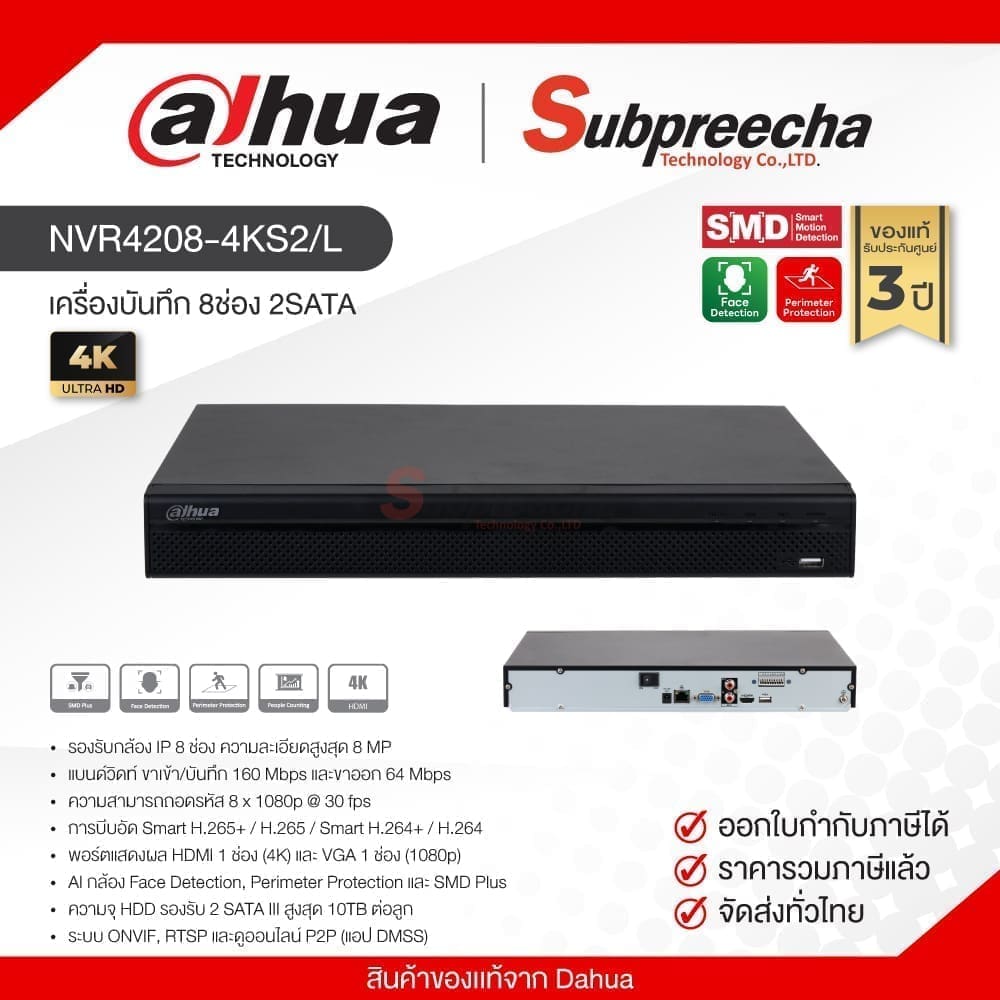 NVR42084KS2L30 ทรัพย์ปรีชา เทคโนโลยี