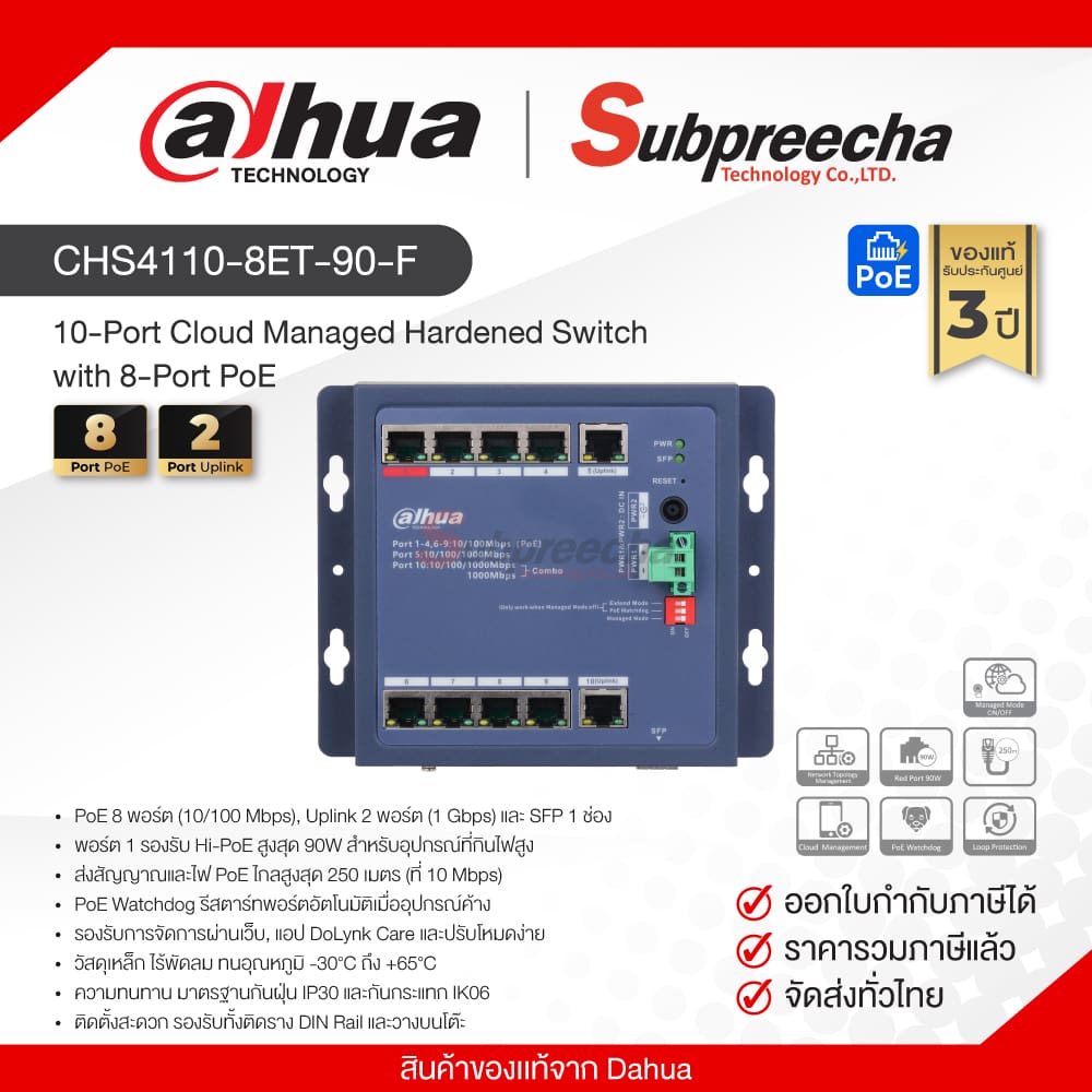 CHS41108ET90F30 ทรัพย์ปรีชา เทคโนโลยี