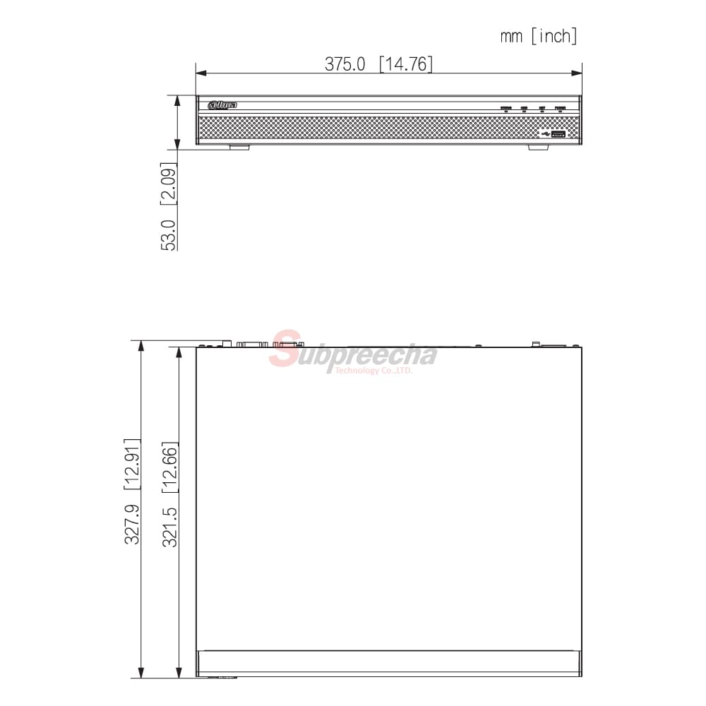 NVR421616P4KS3DIMENSIONS ทรัพย์ปรีชา เทคโนโลยี